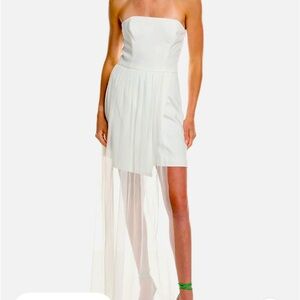 French Connection white strapless dress size 10 NWT